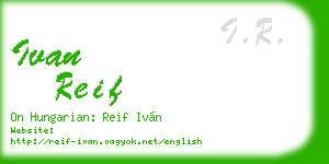 ivan reif business card